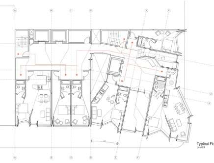 Caleb WHITE, "Shifting Hybrids." Typical floor plan.