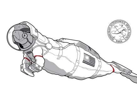 The Working-Group on Adaptive Systems, "The Nonhuman Autonomous Space Agency." Manatee spacesuit.
