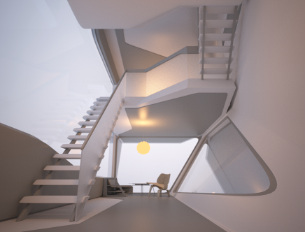 Andrea YOAS, "Inter - Lock." Basement rendering.