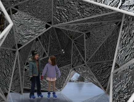 Virginia MELNYK, "Ice Crystal." Interior rendering.
