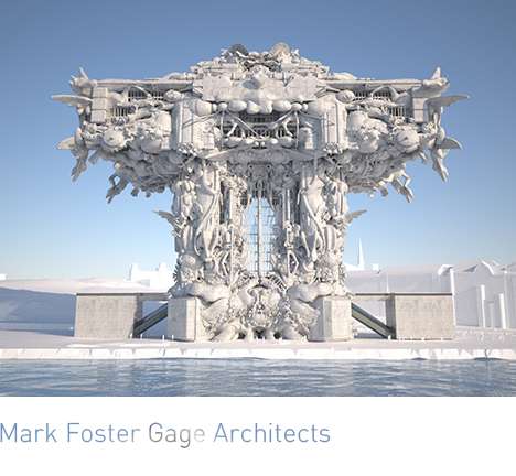 Mark Foster Gage Architects, "Helsinki Guggenheim (unsubmitted)." Rendering.