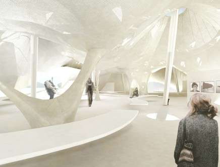 Shinji MIYAJIMA, "Forest Skin." Interior rendering.