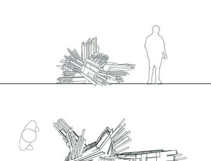 Texas A&M University with Gabriel ESQUIVEL, "Shards." Drawings.
