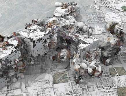 Polina ALEXEEVA, Junjie GUO, & Charmaine LAM, "Weird Nature." Exterior perspective.