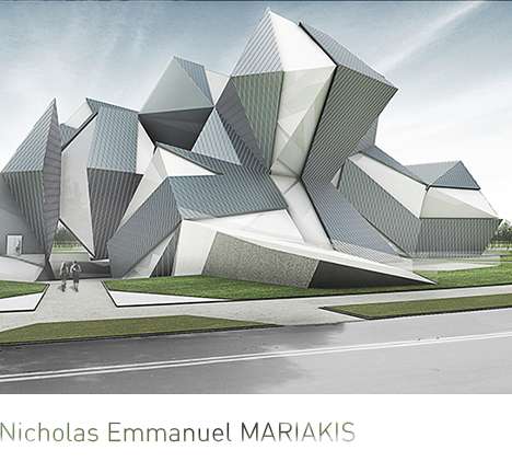 Nicholas Emmanuel MARIAKIS, "The Air of the Future—A Climate Simulation Research Facility for a Planet in Change." Exterior rendering.