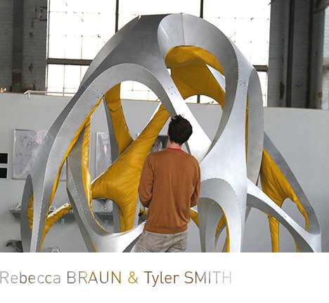 Rebecca BRAUN & Tyler SMITH, "Foldout Couch, Somewhere Between a Couch and a Spaceframe."