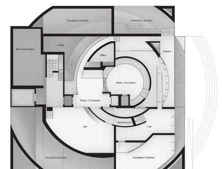 Yihan LI, "Atmospheric Research Center." Floor plan.