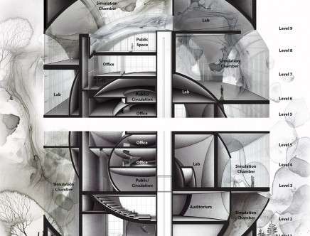 Yihan LI, "Atmospheric Research Center." Section-perspective.