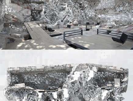 Kinch, "Baryatric Caryatids." Interior rendering; section.
