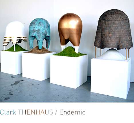 Clark THENHAUS / Endemic, "A Project Four Domes Nowhere in the Middle." Models.