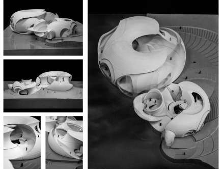 Yihan LI, "Architectural Timepiece." Model.