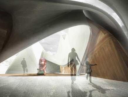 David Zhewei FENG, "Blendscape." Interior rendering.