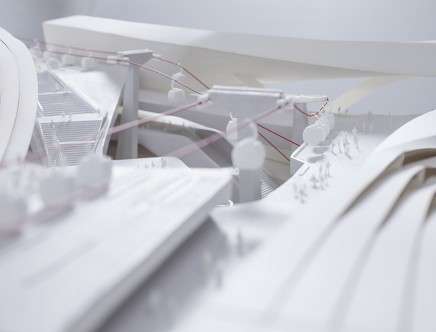 Lisa WOLF, "Aerial Station La Paz." Model, detail.