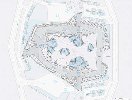 Roberto Jenkins TANZI, "Piaggio Center." Floor plan.