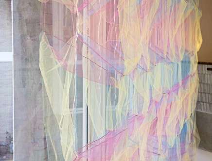 Virginia MELNYK, "Geometric Curtain."