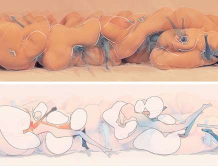 Chris PINE, "Deceivingly Debauched Figures." Elevation; section-panorama.