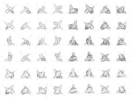 YOUNG & AYATA, "Base Flowers." Vase elevations.