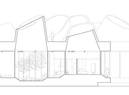 Jacob COMERCI, "A lot of things, all at once! or, an Architectural Compromise." Section.