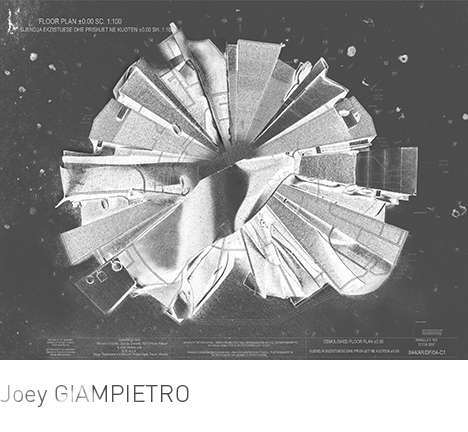 Joey GIAMPIETRO, "The Pyramid of Tirana." Floor plan.