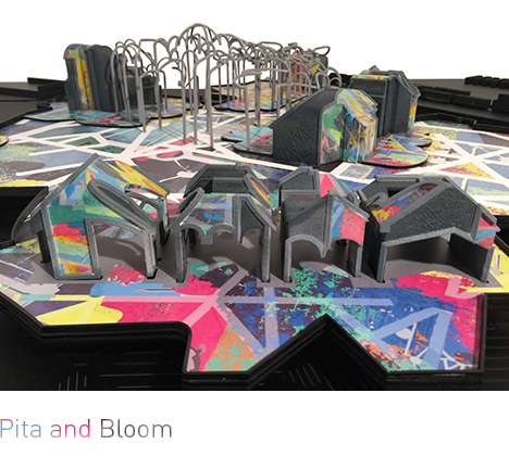 Pita & Bloom, "The New Zocalo." Model, detail.