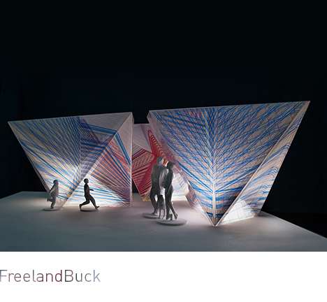 FreelandBuck, "Vanishing Point." Model (nighttime).