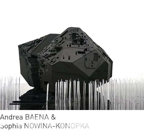 Andrea BAENA & Sophia NOWINA-KONOPKA, "Fragmented Monolith." Model.