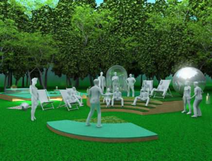 EXTENTS, "Reflections on the Lawn.", Small Amphitheater